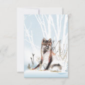 Winter Wolf Wedding RSVP (Achterkant)