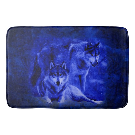 Winter Wolves Bathmat/Rug Badmat (Voorkant)