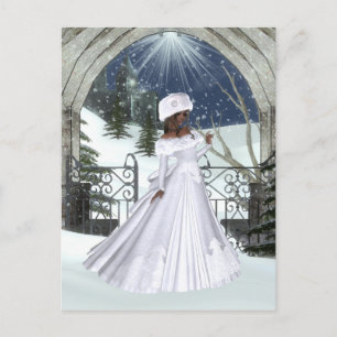 Winter Woman D3 Design - Cartes postales Imaginair
