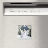 Winter Woman D3 Design - Magnet d'Imaginaire (In Situ (Lave-vaisselle))