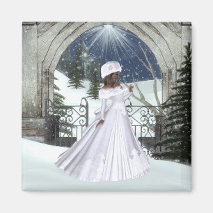 Winter Woman D3 Design - Magnet d'Imaginaire