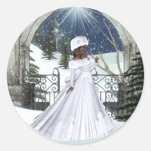 Winter Woman D3 Design - Stickers Imaginaire (Devant)