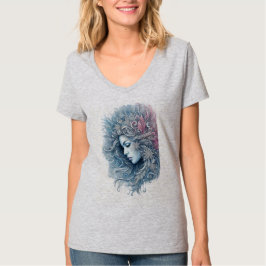 Winter Woman Fashion Illustration T-shirt