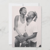 Winter Wonder Gold Photo Calligraphie Carte de vac (Dos)