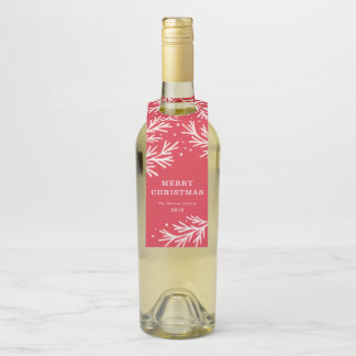 Winter Wonder Holiday Bottle Hang Label