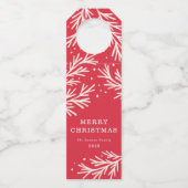 Winter Wonder Holiday Bottle Hang Label (Voorkant)