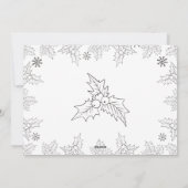 Winter Wonder Photo Gold Calligraphy Carte de vaca (Dos)