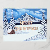 Winter Wonder Rose Gold Foil Vacances (Recto)