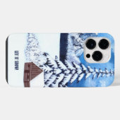 Winter Wonder Scène iPhone Case 14 Pro Max Hoesje (Achterkant horizontaal)