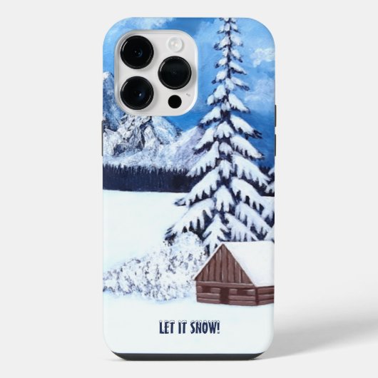 Winter Wonder Scène iPhone Case 14 Pro Max iPhone Hoesje (Achterkant)