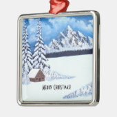 Winter Wonder Scene Metalen Ornament (Links)