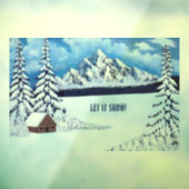 Winter Wonder Scene Raamsticker (Vel 3)
