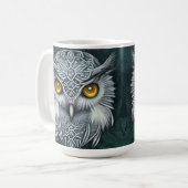 Winter Wonder Snow Owl Beauty Koffiemok (Voorkant links)