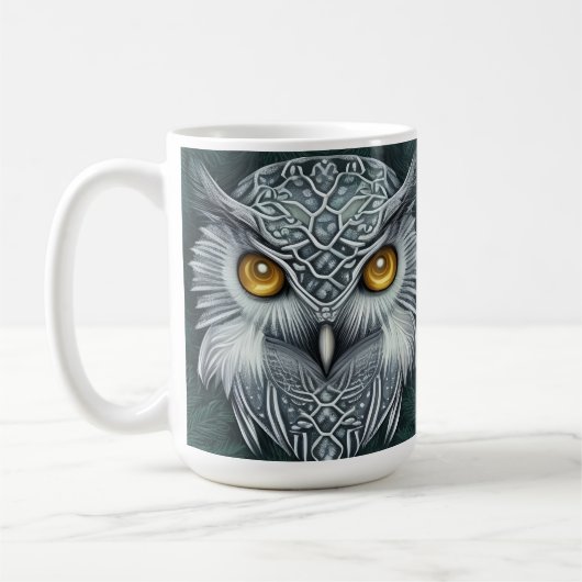 Winter Wonder Snow Owl Beauty Koffiemok (Links)