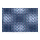 Winter Wonder Stippen Blue Pattern Pillow Hoesjes Kussensloop (Achterkant-Rechts)