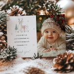 Winter Wonderland 1er anniversaire Carte de remerc<br><div class="desc">Entièrement personnalisable avec votre message personnel,  il ajoute une touche de charme et de fête à votre appréciation. Choisissez notre Carte de remerciements d'anniversaire Winter Wonderland 1er pour partager votre gratitude dans le style et laisser une impression durable remplie de joie saisonnière.</div>