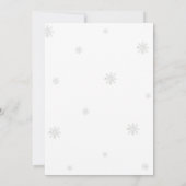 Winter Wonderland 1er Anniversaire Invitation (Dos)