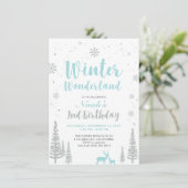 Winter Wonderland - 2e Invitation d'anniversaire - (Debout devant)