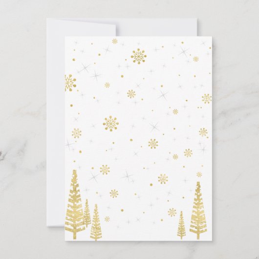 Winter Wonderland - 2e Invitation d'anniversaire - (Dos)