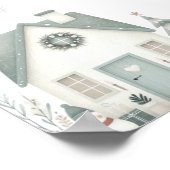 Winter Wonderland Affiche de bienvenue d'anniversa (Coin)