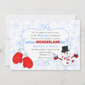 Winter Wonderland Anniversaire Invitation (Devant)