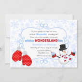 Winter Wonderland Anniversaire Invitation (Devant)