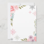 Winter Wonderland Anniversaire Invitation avec fle (Dos)