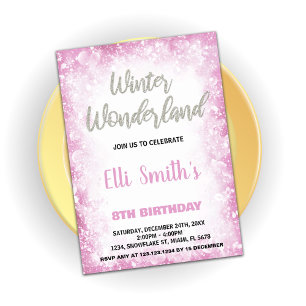 Winter Wonderland Anniversaire Invitations Nuage R