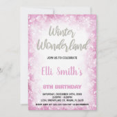 Winter Wonderland Anniversaire Invitations Nuage R (Devant)