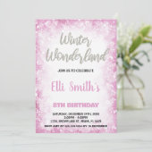 Winter Wonderland Anniversaire Invitations Nuage R (Debout devant)