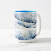 Winter Wonderland Aquarelle Artisan Coffee Mug (Devant droit)