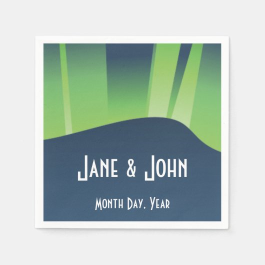 Winter Wonderland Auroras Napkins Servetten (Voorkant)