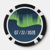 Winter Wonderland Auroras Poker Chips (Achterkant)