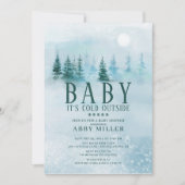 Winter Wonderland Baby Het is koud buiten Kaart (Voorkant)