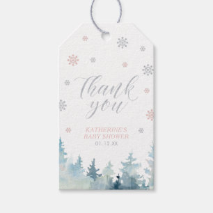 Winter Wonderland Baby Shower Bedankings Favor Cadeaulabel