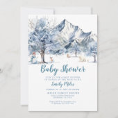 Winter Wonderland Baby shower Invitation (Devant)