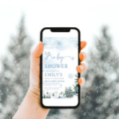 Winter Wonderland Baby shower Invitation