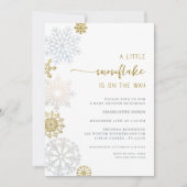 Winter Wonderland Baby shower Invitation (Devant)