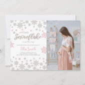 Winter Wonderland Baby shower Kaart (Voorkant)