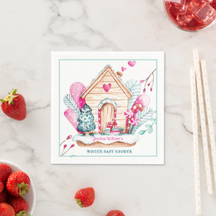 Winter Wonderland Baby Shower Servet