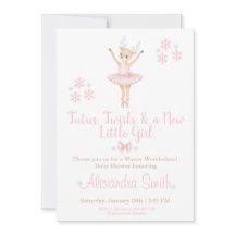 Winter Wonderland Baby Shower Uitnodiging