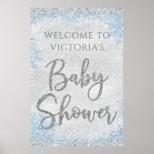 Winter Wonderland Baby shower Welkomstteken