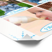 Winter Wonderland Baby's 1st Year Photo Collage (Coin)