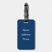 Winter Wonderland Bagagelabel (Achterkant verticaal)