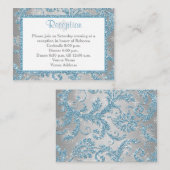 Winter Wonderland Bat Mitzvah Insert 3 Informatiekaartje (Voorkant / Achterkant)