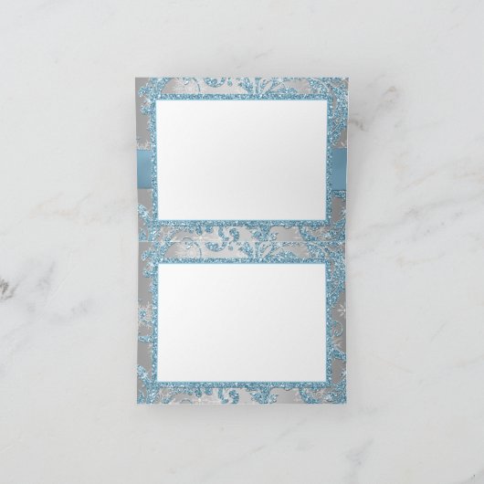 Winter Wonderland Bat mitzvah Merci Carte de note (Intérieur)