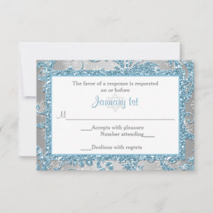 Winter Wonderland Bat mitzvah RSVP 2
