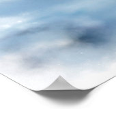 Winter Wonderland bij nacht Poster (Hoek)