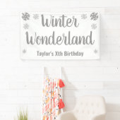 Winter Wonderland Birthday Spandoek (Insitu)