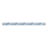 Winter Wonderland Blauw ijzig patroon Grosgrain Lint (Voorkant)